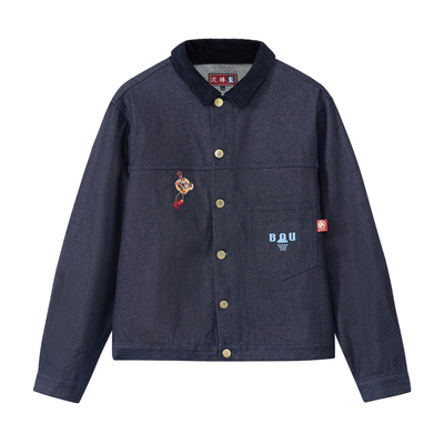 ONIARAI/鬼洗26春季棒系列复古花布达摩灯芯绒牛仔外套男 N340252