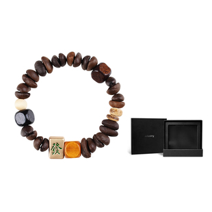 infantry鹰轰咖啡豆发财手串新中式国潮复古有钱花好运织物手串