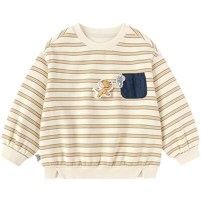 巴拉巴拉卫衣男联名撞色印花上衣