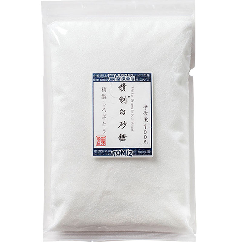 TOMIZ富泽商店精制白砂糖700g冲饮调味糖粉做蛋糕面包烘焙原料