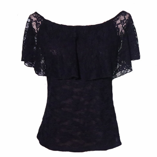 弗拉门戈上衣女2025春夏新款韩国蕾丝荷叶边领热销多色选DDL3