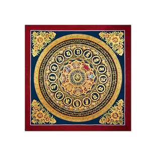 新款印花正品DMC十字绣 客厅餐厅满绣吉祥八宝坛城唐卡六字真言