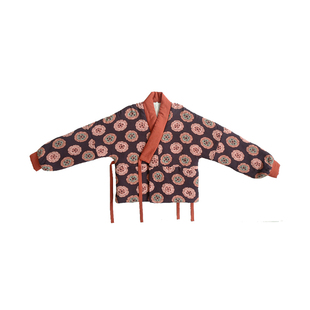 谜阿凰团子小棉袄晋制冬季棉服拜年日常汉服套装原创加厚女装褙子