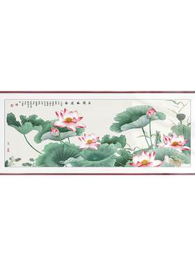 良木新款客厅挂画水墨风