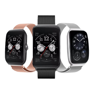 适用oppo watch 3/Pro米兰磁吸表带智能运动手表oppowatchX金属表链替换带时尚版男女个性透气腕带非原装配件