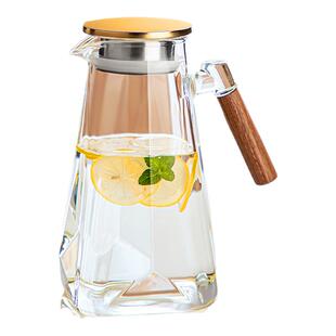 忆壶茶冷水壶凉水壶玻璃耐高温家用大容量冰箱凉水杯套装果茶桶