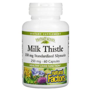 NaturalFactors草本因子水飞蓟解酒加班熬夜应酬护肝双效支持