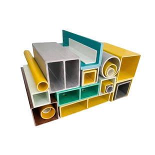 玻璃钢拉挤型材方管阻燃矩形管圆管耐高温工字钢槽钢防腐檩条围栏