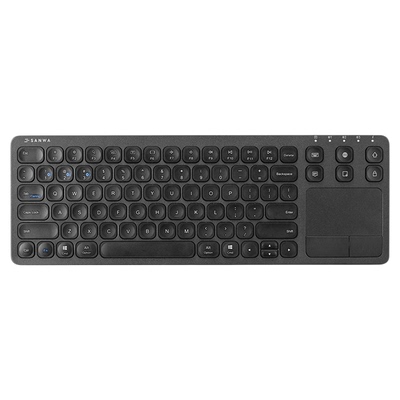 日本SANWA蓝牙键盘充电键盘带触控板苹果SurfaceGo/iPad适用3设备切换