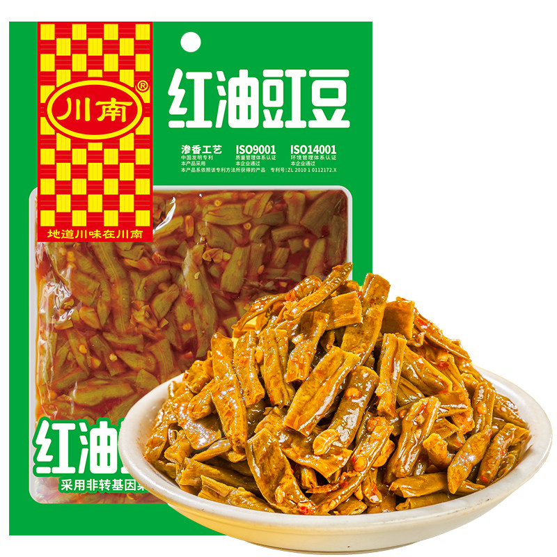 豇豆黄花什锦爽口开味红油榨菜