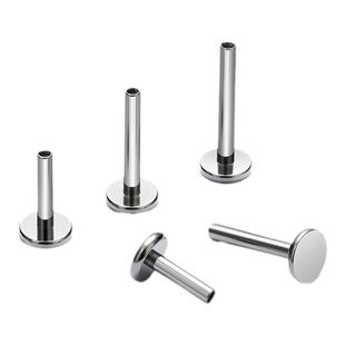 耳蜗钉内螺旋杆医用平底插针底座钛合金耳钉养耳洞杆子耳骨棒基础