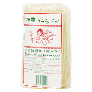 泰国神童香米干河粉金边粉454克冬阴功汤粉炒粉凉拌泰式炒河粉