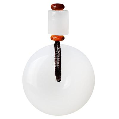 玉友和田玉羊脂佩平安扣玉器