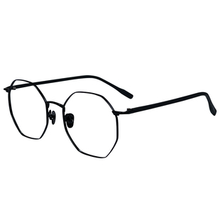 新款多边形眼镜框超轻防木镜腿大框男可配近视眼镜女细腿菱形镜框