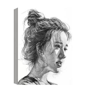 得力8k素描纸美术生专用a4纸4k绘画纸幼儿园儿童加厚画画白纸小学生丙烯马克笔画纸水粉画水彩画白色卡纸套装