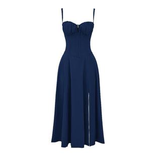 House of CB 超好看吊带连衣裙气质中长裙2024新款束腰裙子Carmen