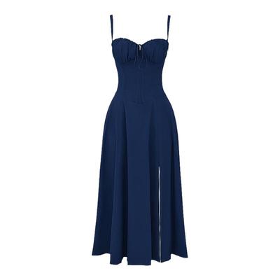 HouseofCB显身材吊带束腰太阳裙