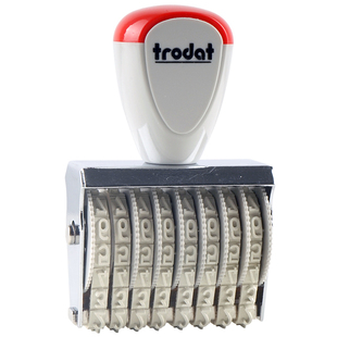 卓达数字印章手工号码数字组合印章字高5mm回墨成品章字符组合章4/8/12位数