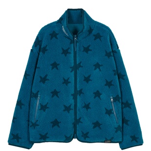 TYPESERVICE韩国小众设计师品牌2025秋季新款时尚颗粒绒夹克外套