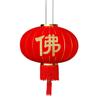 庙上佛字灯笼佛光普照灯笼吊灯挂件中国风户外防水防晒寺庙大门