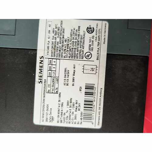 询价电动机直接启动器，3RM1107-3AA04，成色