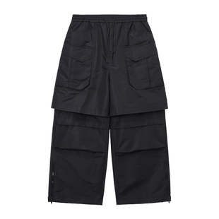 IT JUUN.J男装宽松工装长裤新款街头型格可拆卸休闲裤221P23MO