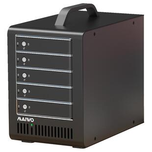 麦沃五盘位硬盘RAID阵列柜2.5/3.5英寸固态机械外接盒读取K5FU3S