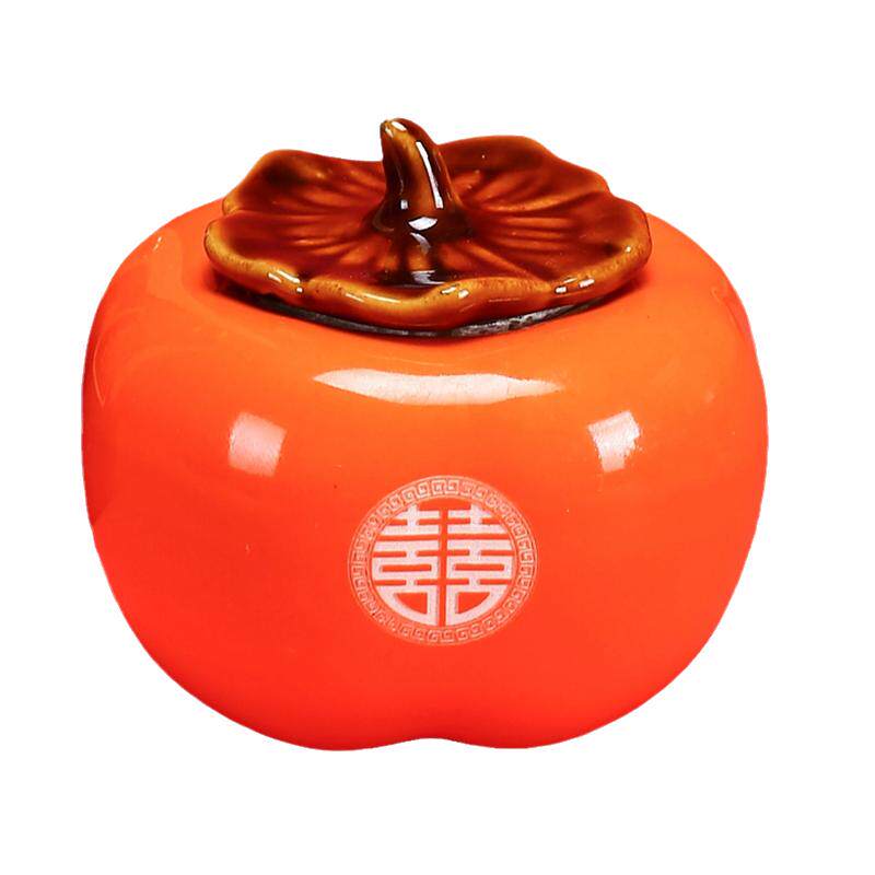 婚庆事事如意茶叶罐柿子密封罐