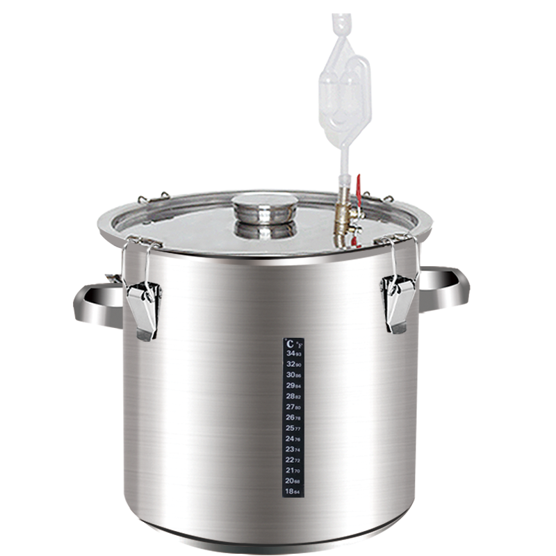 酿酒设备发酵桶自酿酒桶密封罐水果酵素桶耐高温201不锈钢桶储物