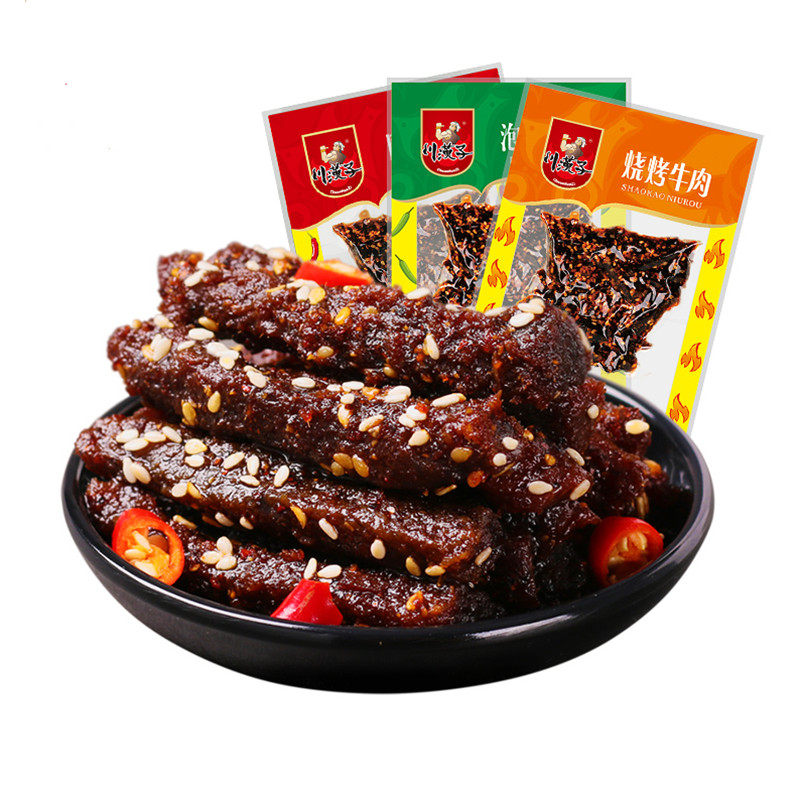 45g泡椒味四川达州特产麻辣牛肉