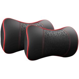 汽车头枕颈枕靠枕护颈枕车载枕头颈部用品真皮牛皮车用四季通用