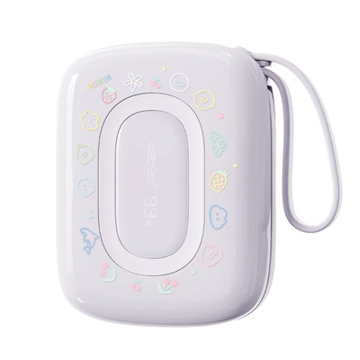 WOPOW沃品充电宝小巧便携自带线大容量快充20000毫安可上飞机新款