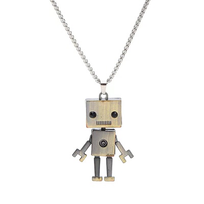 钛钢项链女不掉色吊坠男挂件长款