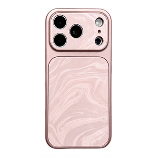 高级感水波纹适用苹果17promax手机壳iphone16pro新款15大视窗全包防摔14情侣保护套13女