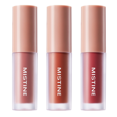 【淘宝秒杀】Mistine蜜丝婷全新升级晶冻水光唇釉清雾粉桃1.3g
