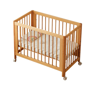 儿童拼接床婴儿床全榉木