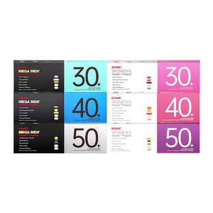 GNC健安喜男士女士每日营养包综合维生素矿物质30+40+50岁3盒装