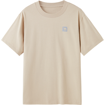 骆驼·男装男款圆领短袖T恤