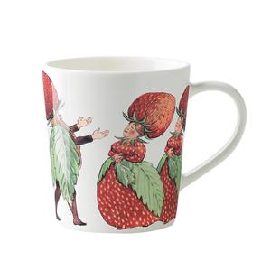 瑞典进口Design House Elsa Beskow系列骨瓷马克杯家用早餐碗托盘