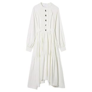 2025年秋装Outlets专柜 高端RU系列简洁干练中长裙宽松舒适连衣裙