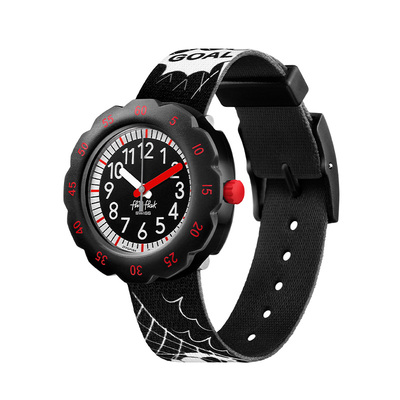 飞菲大表盘印花表带瑞士儿童手表