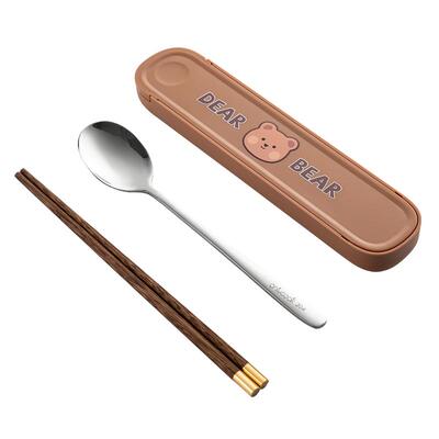 onlycook便携餐具304抗菌不锈钢