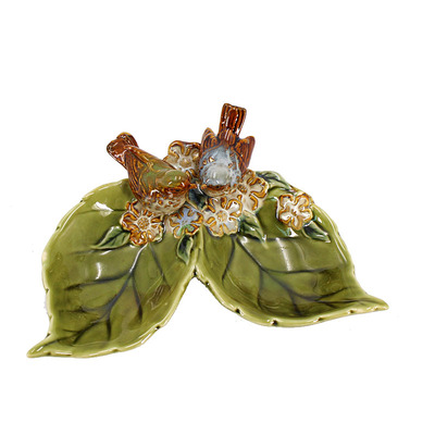 卡通动物陶瓷永不掉色香皂盒收纳