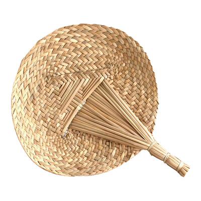 夏季纯手工编织蒲草粽叶扇手摇扇