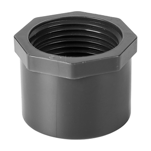 戎生UPVC内丝补芯内牙变径补心仪表接头PVC管件卜申内螺纹缩节4分