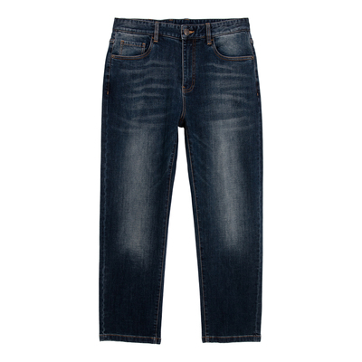 百搭手擦猫须洗水舒适直筒牛仔裤