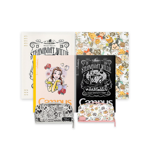 【自营】日本KOKUYO国誉迪士尼100周年限定2023新款B5笔记本复古米奇公主活页本玩具总动员修正带笔袋合集