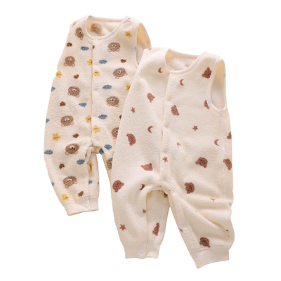 【免脱换尿布】婴儿加绒背带裤