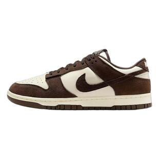 乐积运动 NIKE DUNK LOW 白棕 巧克力低帮复古休闲板鞋FQ8249-104
