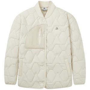 匹克运动薄棉衣冬季新品保暖防风棉服简约开衫运动外套女棒球服